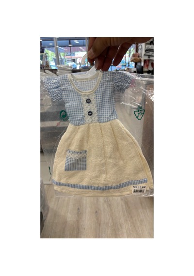 Elbise Mutfak Havlusu 20x30cm Açık Mavi Pöti Çok Renkli