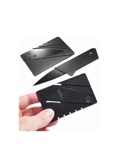 Kredi Kartı Seklinde Bıçak Cardsharp Siyah