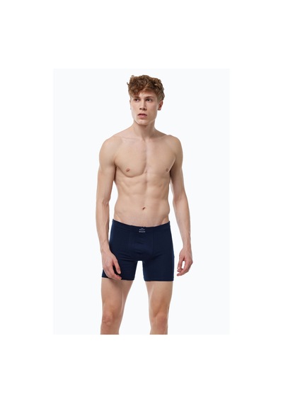 Malabadi Erkek Lacivert 4 Lü Premium Collection Modal Uzun Boxer 4m250 Lacivert