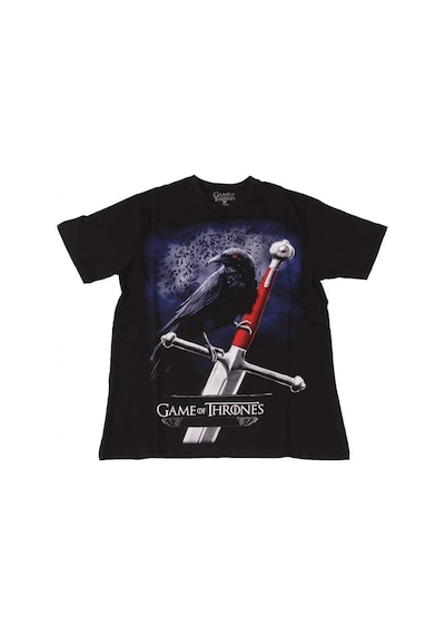 Game Of Thrones The Crow Tişört Siyah Çok Renkli