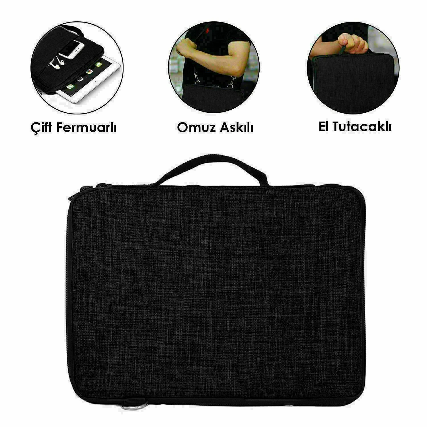 Microcase Honor Magicpad 4 12.3 İnch İle Uyumlu Tablet İçin Türkçe Bluetooth Klavye+mouse+tablet Standı-siyah Al8126 Diğer
