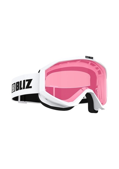 Liner Beyaz Çerçeve Pembe Lens Kayak Gözlüğü Pembe