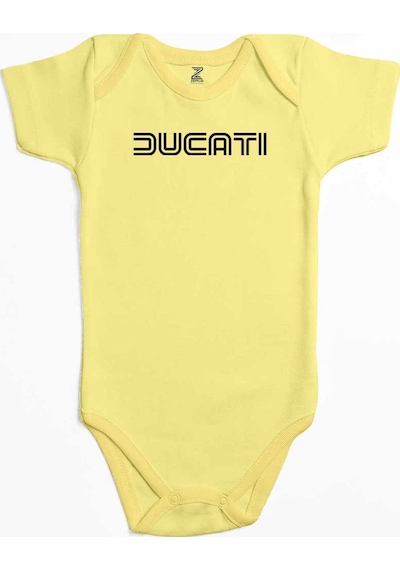 Zepplin Giyim Ducati Text Pembe Bebek Body Zıbın