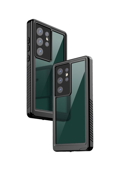 Galaxy S23 Ultra Uyumlu 1-1 Su Geçirmez Uyumlu-siyah Siyah