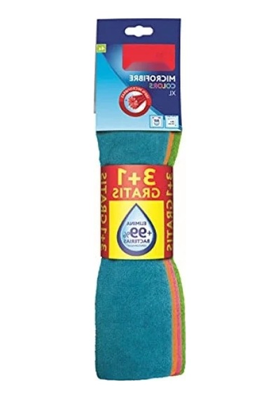 4'lü Mikrofiber Temizlik Bezi Seti, Yumuşak Ve Emici Açık Bej