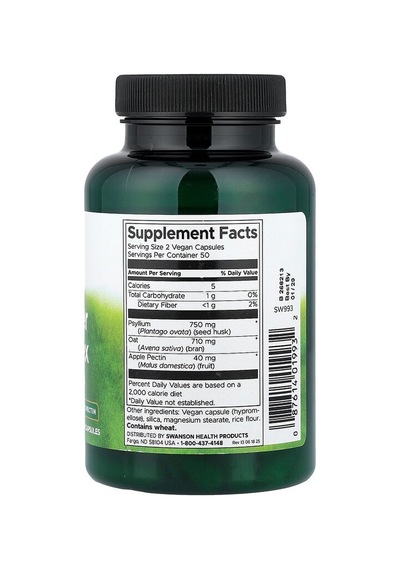 Swanson Vitamins, Tri-fibre Complex, 100 Vegan Capsules