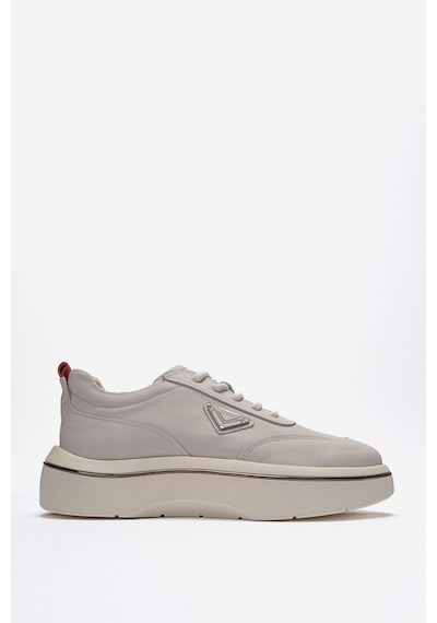 Marcomen Erkek Kalın Tabanlı Sneaker Ayakkabı Gerçek Deri Mc 23136 Beyaz