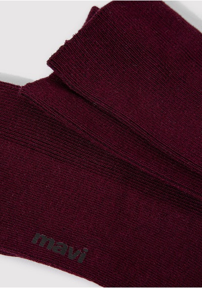 Mavi - Bordo Soket Çorap 1911884-70434 Bordo