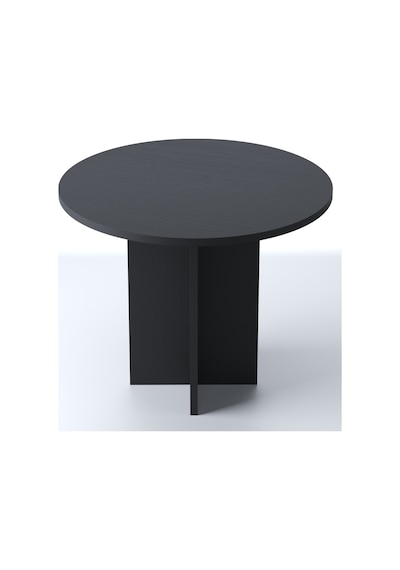 Harmony Sora Oval Masa 90x75x90 Cm Siyah Sadece Masa - Modern Tasarım