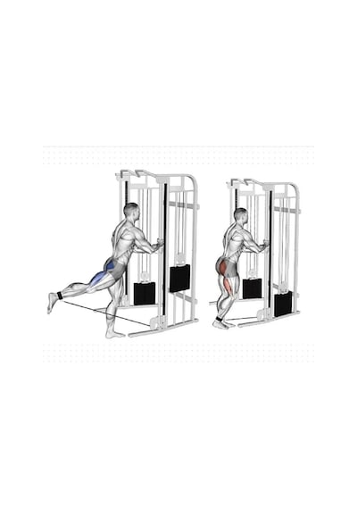 Spor Byfit Ayak Bilek Kayışı D-ring Fitness Ağırlık Çekiş Aparatı - Fuşya
