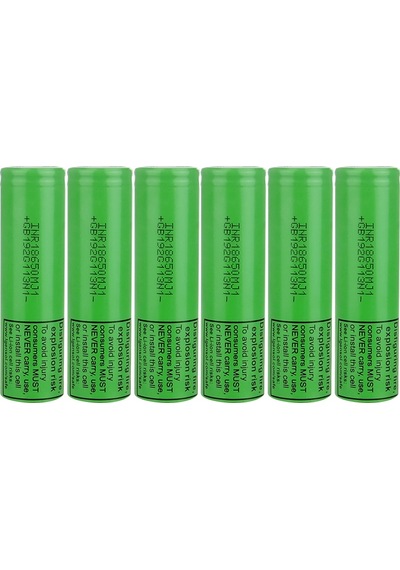 LG Uyumlu Chem Inr18650mj1 - 3.7v 3500mah Li-ion Şarjlı Pil - 10a 6 Lı P