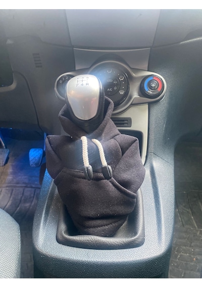 Vites Poları - Her Araca Uyumlu Vites Süsü Vites Hoodie Araç Aksesuarı Siyah