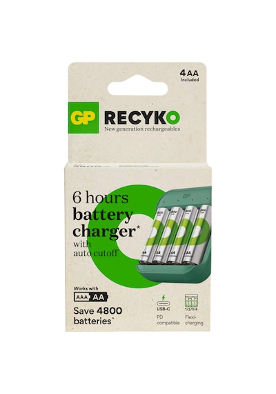 Gp Batteries B423 Usb Pil Şarj Cihazı 4 Adet 2600 Aa Kalem Pilli Set