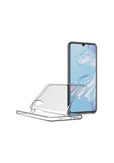 Ayrex Huawei P30 İçin Kılıf 6 Tarafı Tam Full Koruma 360 Clear Soft Şeffaf P30 İle Uyumlu Kılıf - Şeffaf Diğer