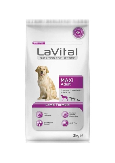Vital Kuzulu Büyük Irk Yetişkin Köpek Maması 3kg