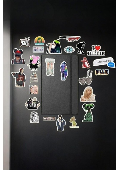 Billie Eilish Sticker Paketi/bullet Journal Defter Çıkartma Ajanda Laptop Etiket 1