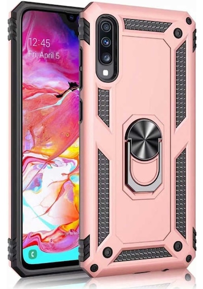 Samsung Uyumlu Galaxy A50 Yüzüklü Standli Vega Kilif Ekran Koruyucu 510433364