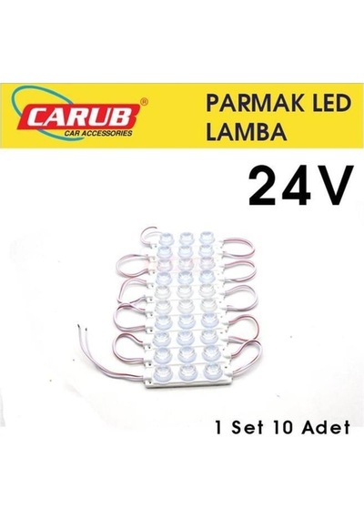 Ahmet Otomotiv Parmak Lamba Seti 3 Ledli Soft Beyaz Renk 24v