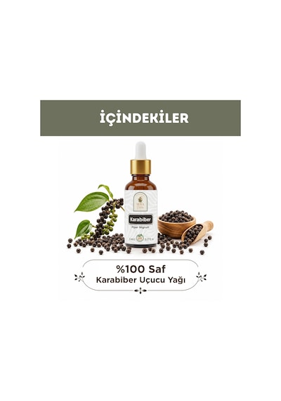 Karabiber Uçucu Yağı 5 Ml %100 Saf Ve Doğal