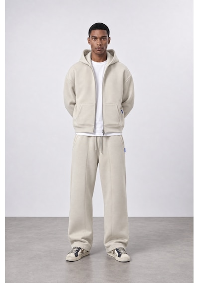 Respire Erkek Basic Panda Baggy Eşofman Altı Bej