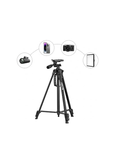 141 Cm Tripod Dslr Telefon Gopro Teleskop Telefon Projeksiyon Uyumlu Canon Nikon Sony Fujifilm İçin