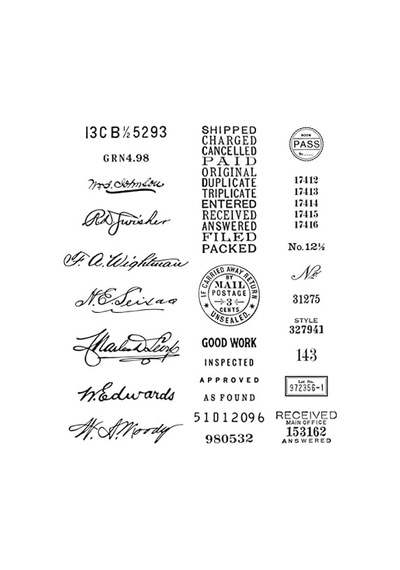 Spellbinders Sign Here By Cathe Holden Şeffaf Damga Seti