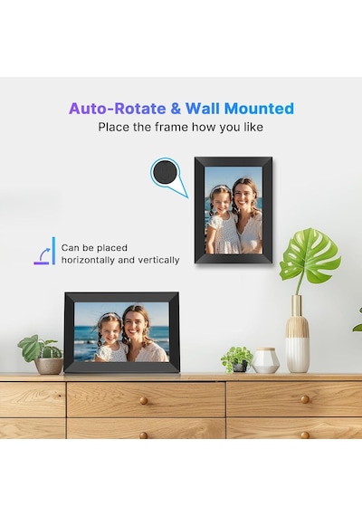 Uhale 32 Gb Depolama 10.1 İnç Dijital Fotoğraf Çerçevesi, Elektronik Wifi, Sd Kart Yuvası, Bilgisayar Ips Dokunmati Diğer