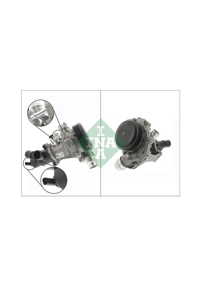 Ina Devirdaim Su Pompası Mercedes Om651 W176 W246 C117 X156 Termostatlı Ina 538073110 A6512000501-a6512000715