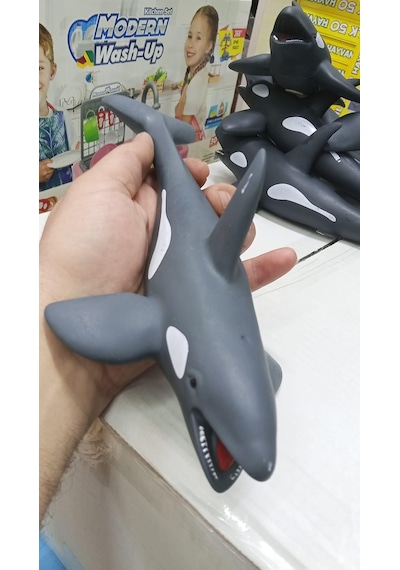 Plastik Oyuncak Büyük Boy Hayvan Orka Katil Balina 23 Cm