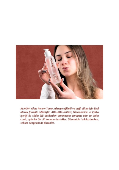 Aha-bha & Niasinamid & Çinko Içeren Yenileyici Tonik - Glow Renew Tonic