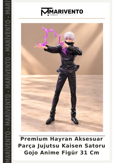 Premium Hayran Aksesuar Parça Jujutsu Kaisen Satoru Gojo Anime Figür 31 Cm
