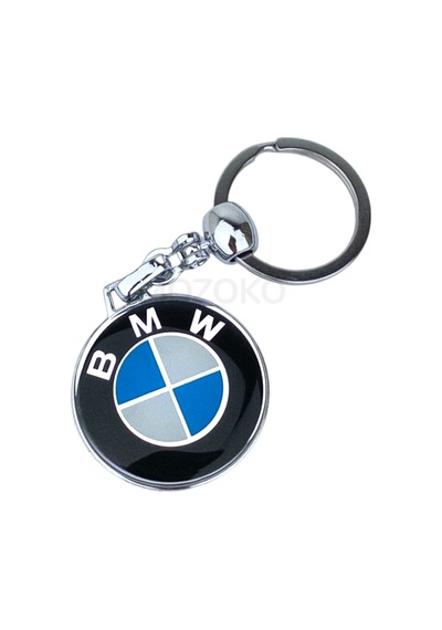 Yüksek Kaliteli Bmw Logolu Damla Baskılı Araç Anahtarlık, Çift Yönlü Logo, Hediyelik Anahtarlık
