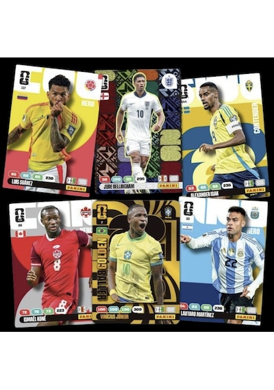 Dünya Kupası 2026 Panini Adrenalyn Xl Fıfa Trading Card Dream Box Koleksiyon Kart 50 Kart 25i Özel