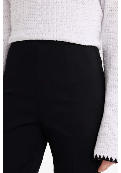 Defacto Sigaret Normal Bel Saten Pantolon J8743az26spbk27 Siyah-bk27