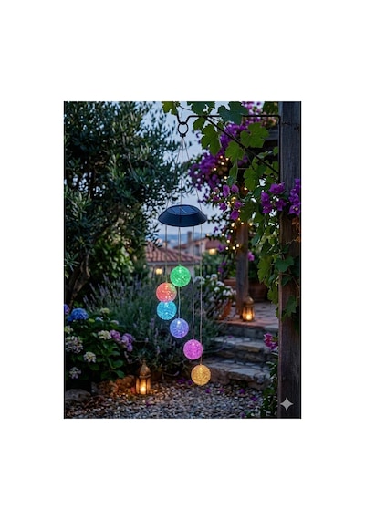 Solar Güneş Enerjili 6 Lı Kristal Top Bahçe Dekoru - Renk Değiştiren Led Lambalı, Ip44 Su Geçirmez Dekoratif Bahçe Ve Balkon Aydınlatması