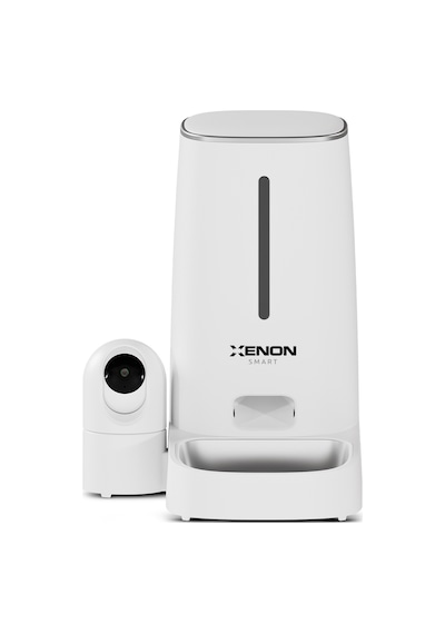 Xenon Smart Akıllı Mama Kabı Kameralı 2mp Gece Görüş, Wifi Mobil Kontrol, Çelik Kase, Çift Yönlü Ses X8610