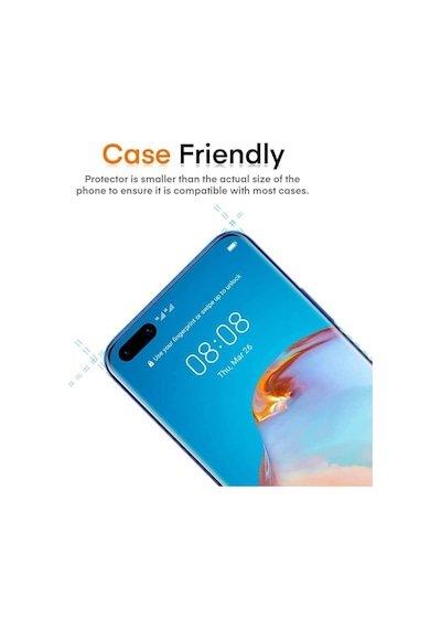 Huawei P40 Lite E 5D Mat Seramik Tam Kaplayan Ekran Koruyucu Cam (544788886)