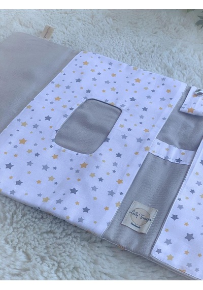 Lily Tongo, Bebek Alt Açma Organizer Bakım Çantası%100 Pamuklu