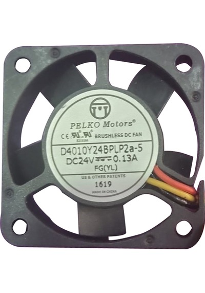 Pelko Motors 40X40X10Mm D4010Y24BPLP2A-5 DC 24V 0.13A 3 KABLO KARE FAN