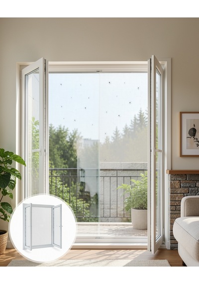 Kesilebilir Çift Kanatlı Pencere Sinekliği Uczzçiftkanatlı-5 Belirtilmemiş