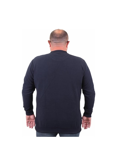 Starbattal Büyük Beden Selanik V Yaka Classic Sweat 23201 Lacıvert-Lacıvert Lacivert