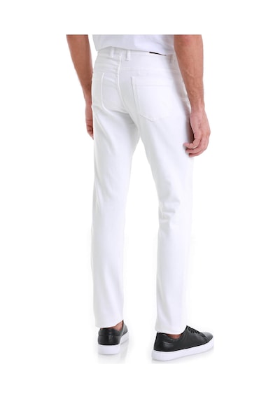 Hatemoğlu Beyaz Regular Fit Düz 5 Cep Pamuklu Kot Pantolon 29151023a001 001 Beyaz