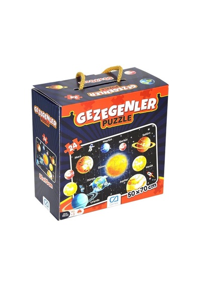 5026 Ca Games, Gezegenler / 24 Parça Puzzle / +3 Yaş Belirtilmemiş