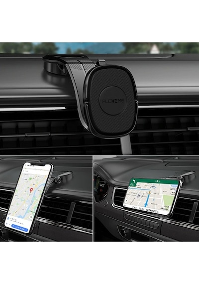 Floveme Manyetik Dashboard Mikantisli Araç Telefon Tutucu Siyah