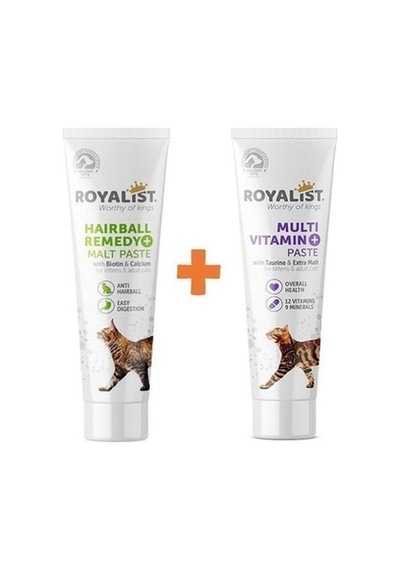 Royalist Anti-hairball + Multi Vitamin Pasta 100 Gr + 100 Gr