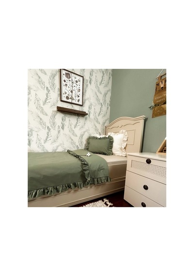 Fırfırlı Nevresim Takımı Light Almond Tek Kişilik 2 Parça 160 X 220 Cm Limon Küfü