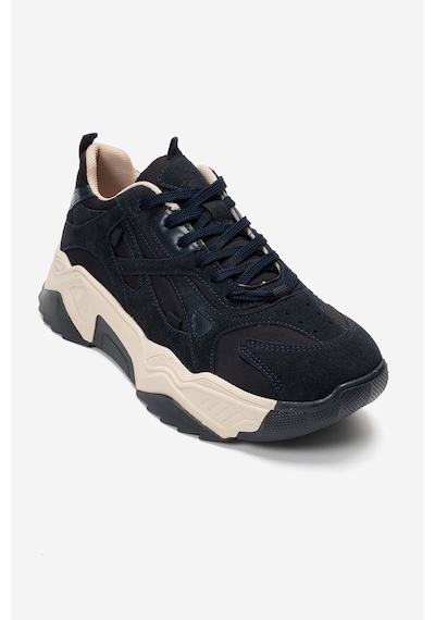Lecce Lacivert Süet Kadın Spor Sneakers