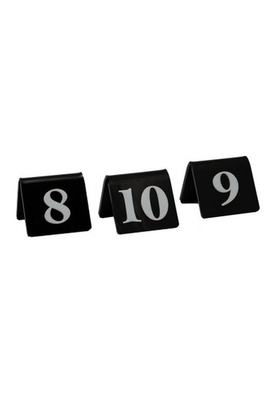 Masa Numarası Siyah (1-10)