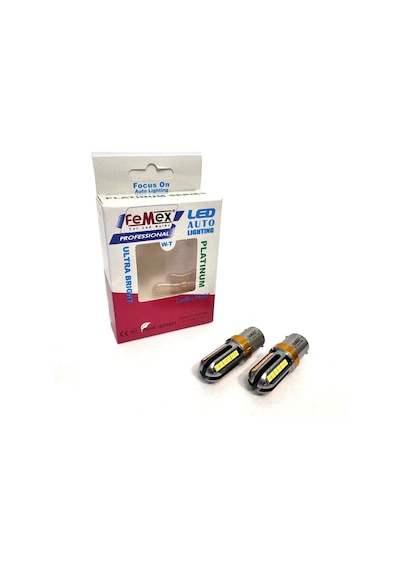 Femex Platinum P21w Turuncu Non-direction 1156 Tek Duy Led Ampul 3030chip 24smd