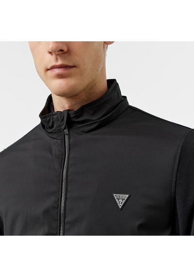 Guess Knitted Windbreaker Warm Touch 186 Erkek Siyah Rüzgarlıkdüzm4yl27wedj0